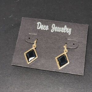Black and Gold Earrings